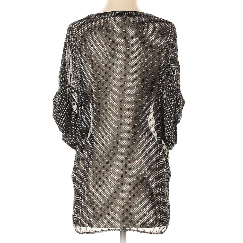CABI #239 Sheer Black Swiss Polka Dots Blouse sz S - Picture 5 of 14